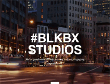Tablet Screenshot of blkbxstudios.com